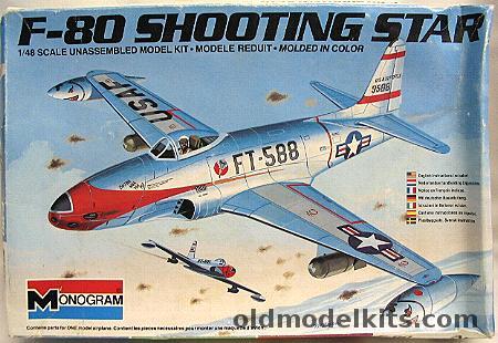 Monogram 1/48 F-80 Shooting Star, 5428 plastic model kit